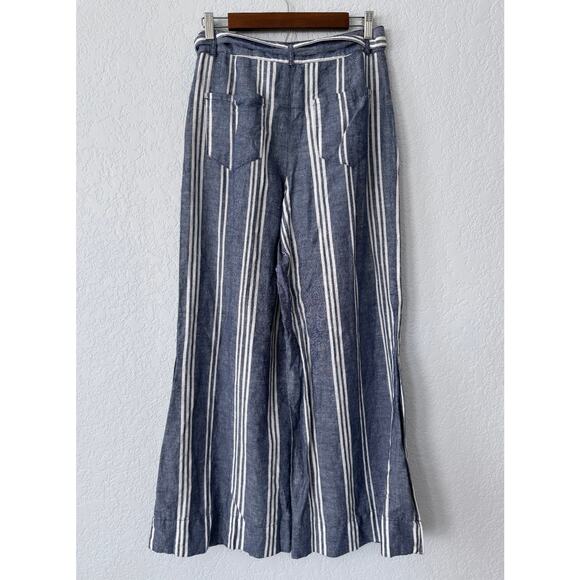 Anthropologie Beachy Linen Wide Leg Pants Size 4 - Picture 5 of 11